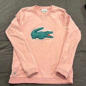 Lacoste pink sweatshirt